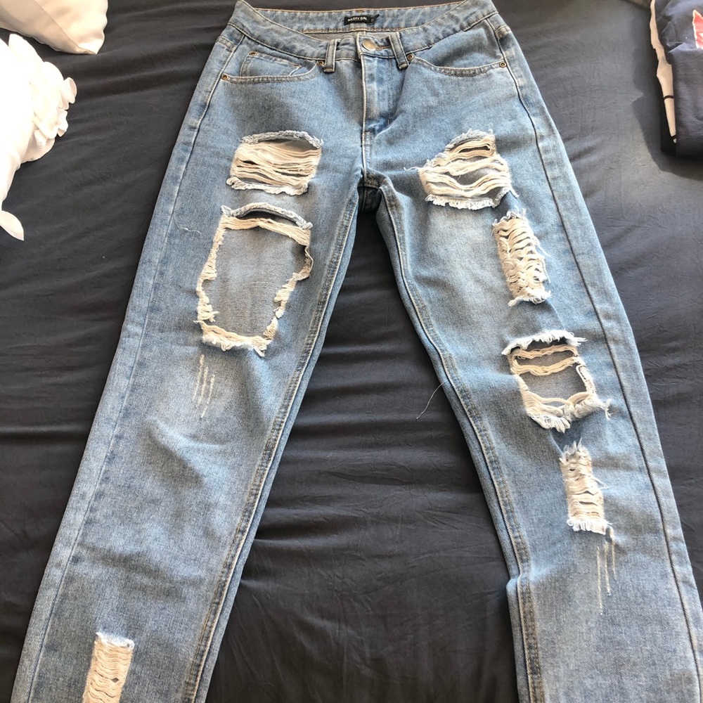 Nasty Gal distressed jeans!!